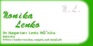 monika lenko business card